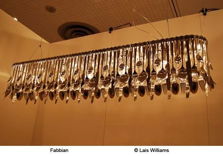 Hungry Flatware Chandelier by Fabbian
