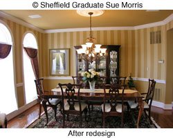 Sue Morris dining room interior design